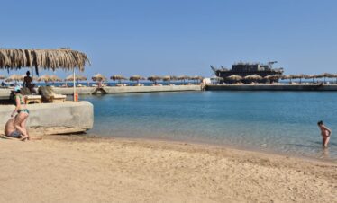 Plage magnifique près du Sindbad Club 4* à Hurghada, Égypte.