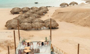 Vue de l’île Oziréa Island à Hurghada en mer Rouge
